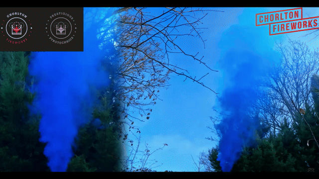 Blue smoke flare