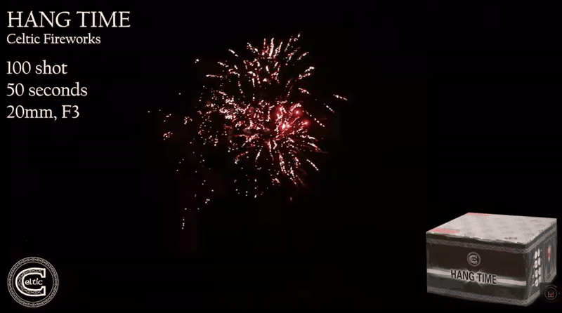 Hang time fireworks