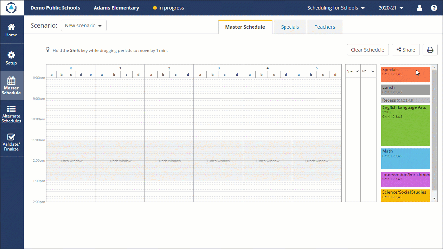 DMSchedules drag-and-drop feature makes scheduling a breeze