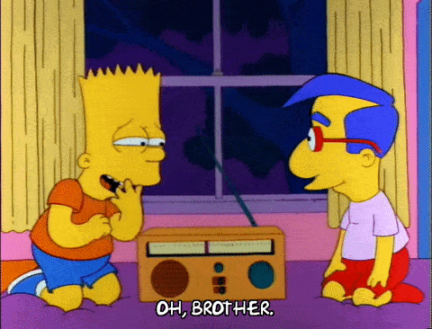 Bart Simpson laughing