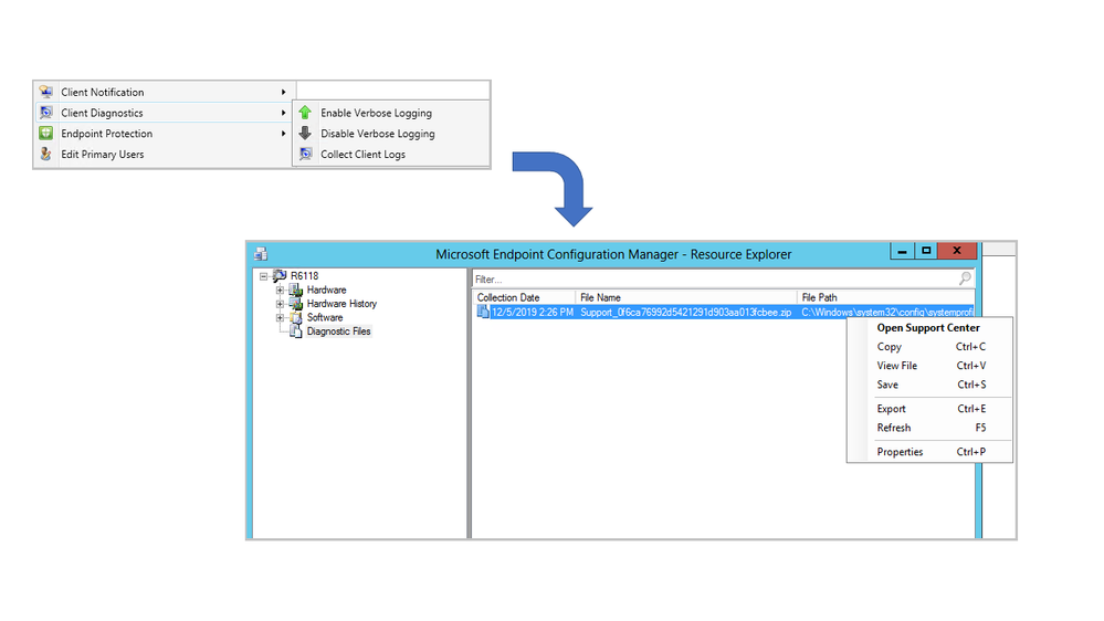 Log collection in Microsoft Endpoint Manager