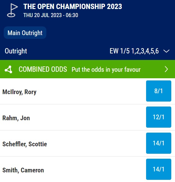 rory mcilroy major odds