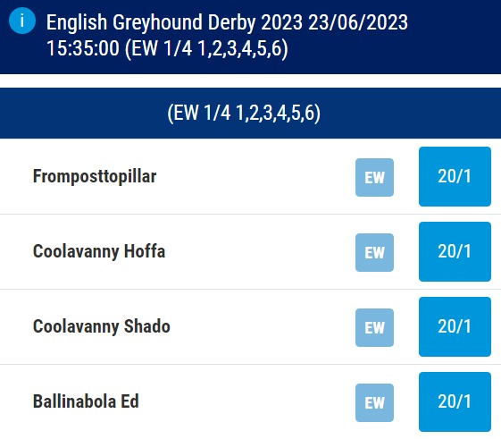 greyhound racing key fixtures