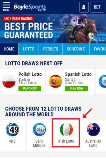 How To get to the Irish Lotto at BoyleSports pt 3