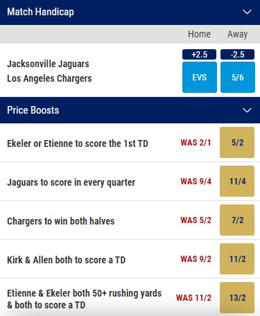 NFL Super Wild Card Weekend Predictions lac jax