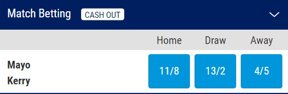 Mayo v Kerry betting odds