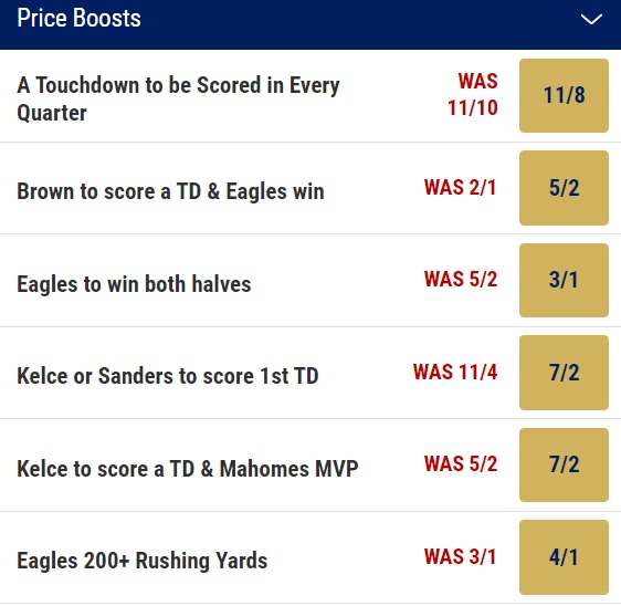 Super Bowl Price Boosts