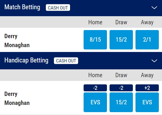 Derry v Monaghan Odds - Ulster Championship Semi-Final