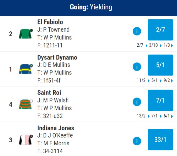 Punchestown 635pm Odds