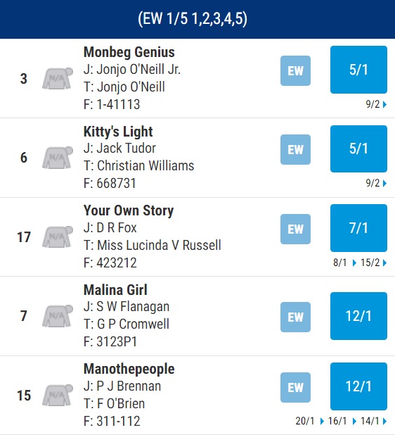 Scottish Grand National Odds (2)