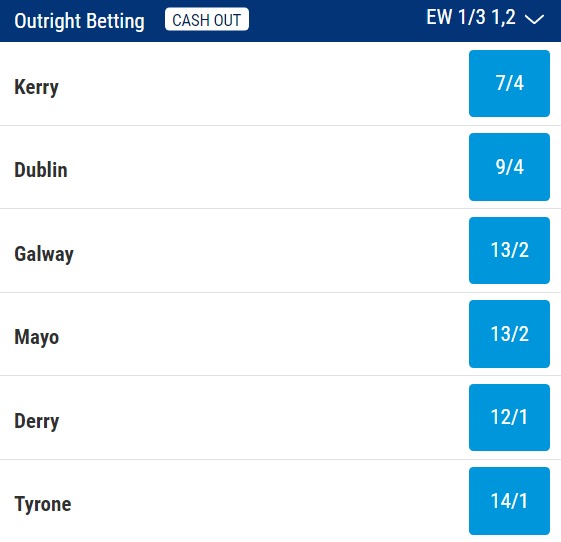 All-Ireland Football Odds 2023 (2)