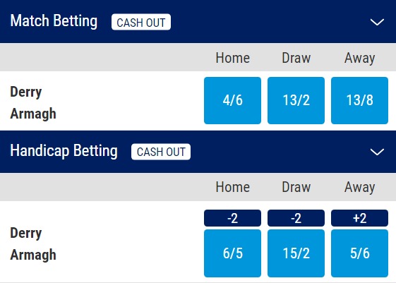 Derry v Armagh Odds - Ulster Final