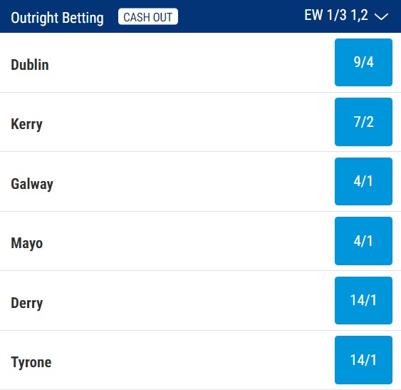 All-Ireland Football Odds 2023