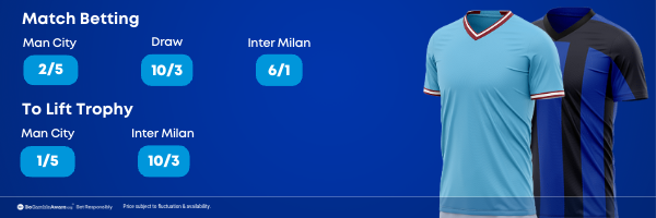 Man City v Inter Milan Odds - Champions League Final