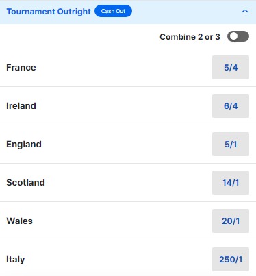 six nations odds