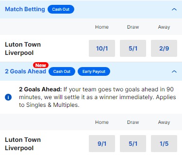 Luton Town v Liverpool Betting Odds - Premier League 2023 24