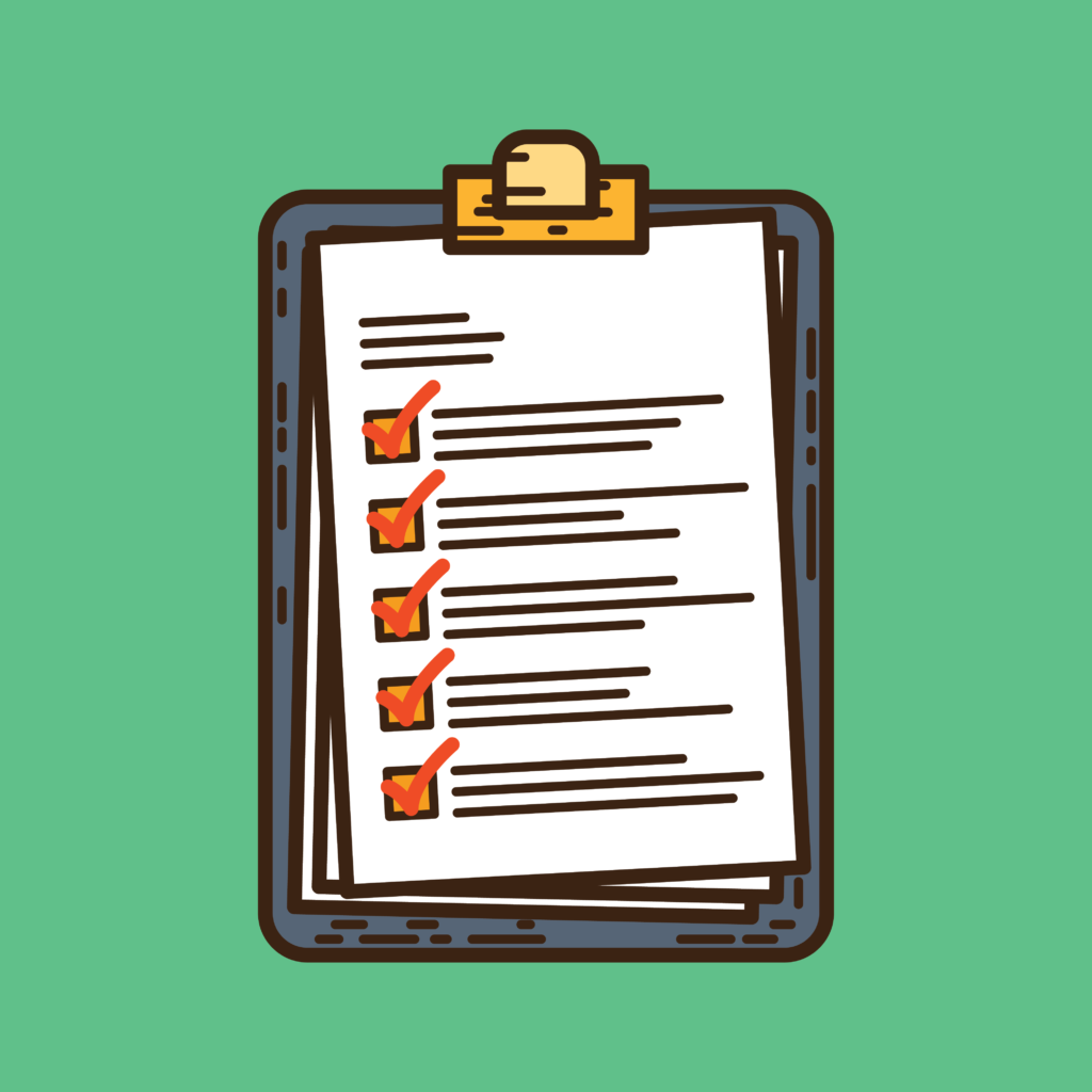 A simple checklist