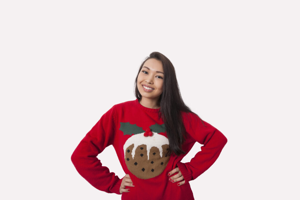 Add a theme to your virtual Christmas party such as Christmas jumpers