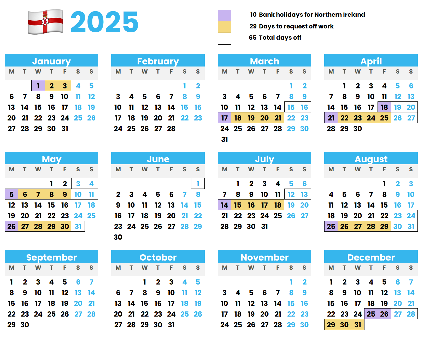 How to Maximise Annual Leave in 2025 for UK & Ireland