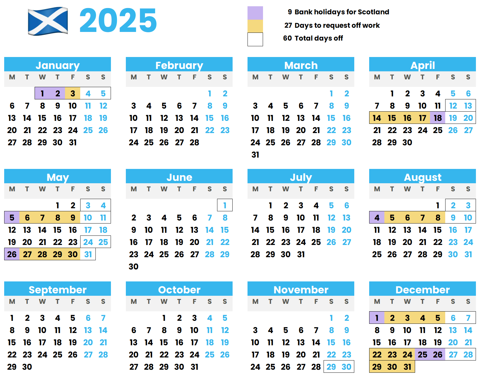 How to Maximise Annual Leave using UK bank holidays in 2025