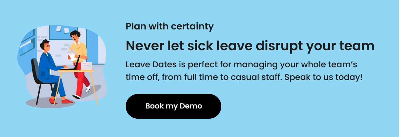 Planning sick leave with Leave Dates
