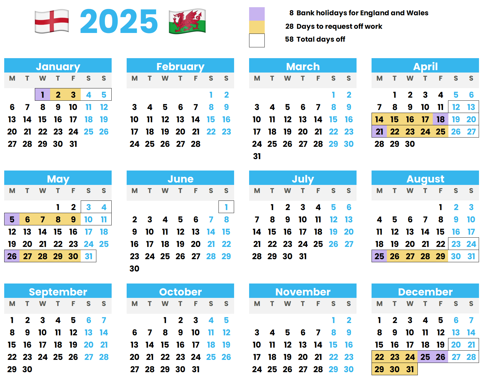 How to Maximise Annual Leave using UK bank holidays in 2025