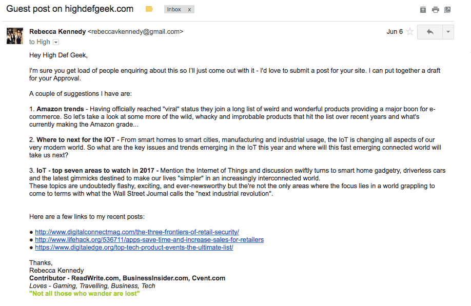 The best guest post outreach template with great success rate