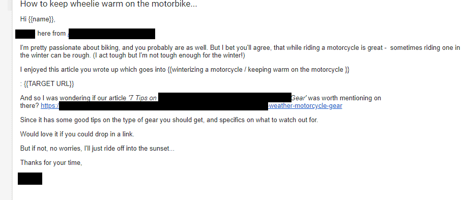 outreach email 1
