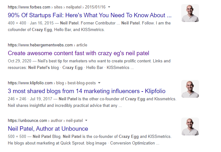 finding all of the competitor guest posts based on headshot