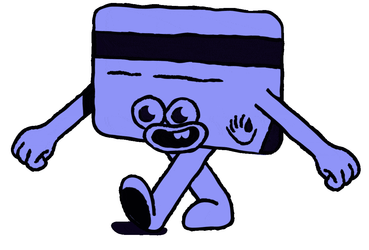 Credit card walking