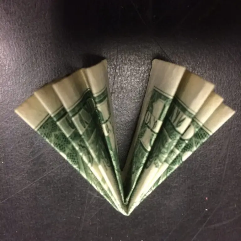 folded money like a fan