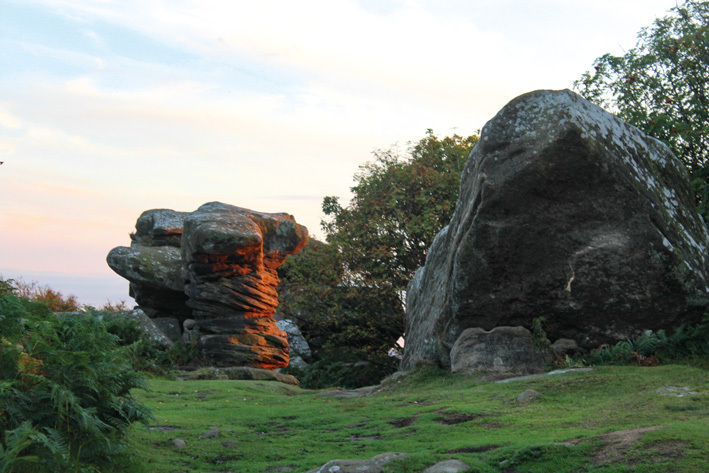 Some of the rock formations at Brimham