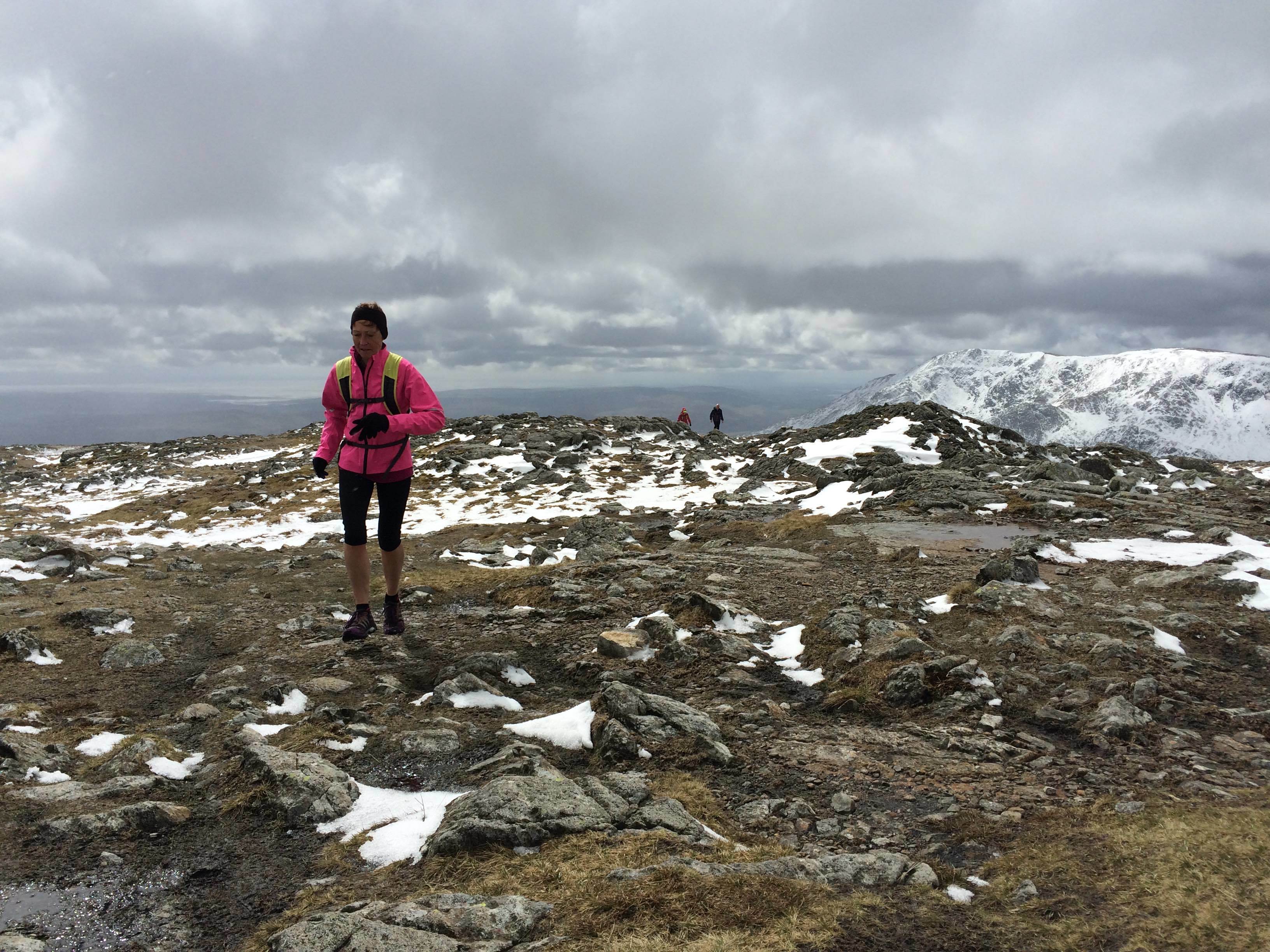 Winter Fell Running In The  Lake  District