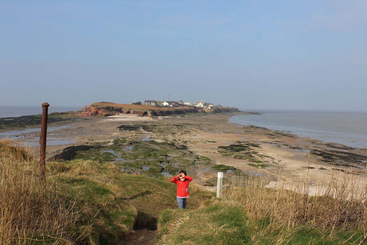 walking on the strait to Hillbre