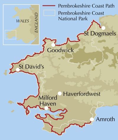 The Pembrokeshire Coast Path Overview Map