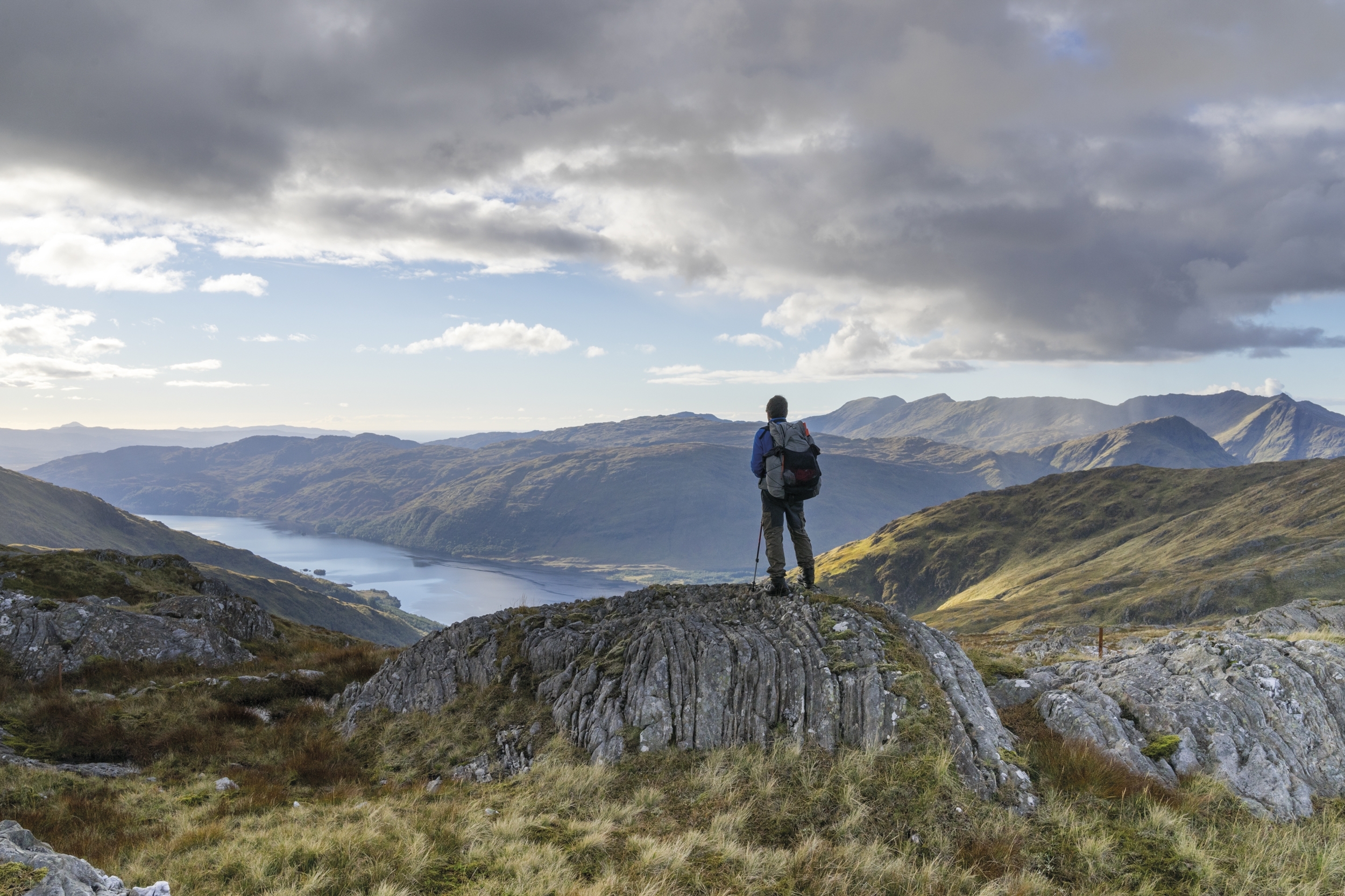 Taking a breather overlooking Loch Shiel (Route 2)