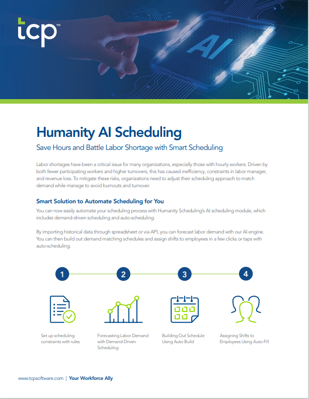 eBook cover of Fact Sheet: Humanity AI Scheduling