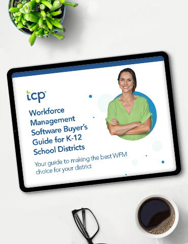 eBook cover of Workforce Management Software Buyer’s Guide for K-12 Schools
