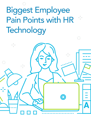eBook cover of Infographic: Biggest Employee Pain Points with HR Technology