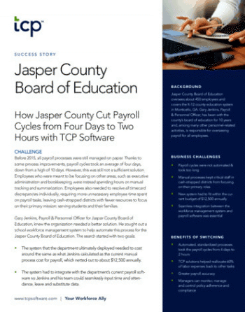 Case study jasper county school board