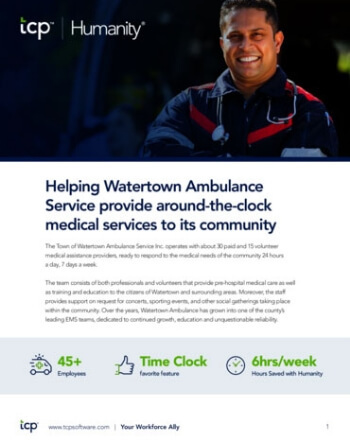 Helping watertown ambulance service