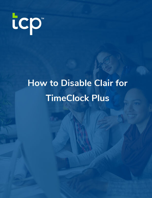 eBook cover of How to Disable Clair for TimeClock Plus