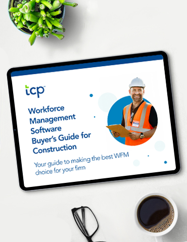 eBook cover of Workforce Management Software Buyer's Guide for Construction