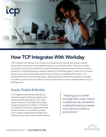 eBook cover of Fact Sheet: TCP Direct for Workday