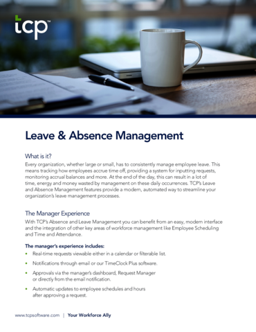 eBook cover of Fact Sheet: Leave & Absence Management