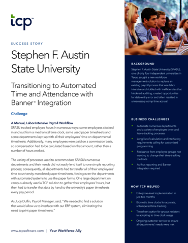 eBook cover of Case Study: Automated Timekeeping for Higher Education