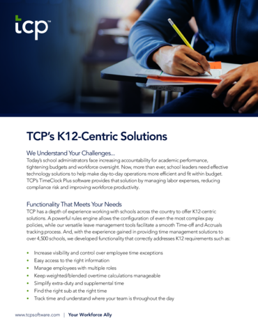 eBook cover of K-12 Education Solution Overview