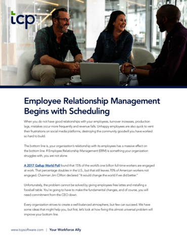 eBook cover of Employee Relationship Management Begins With Scheduling