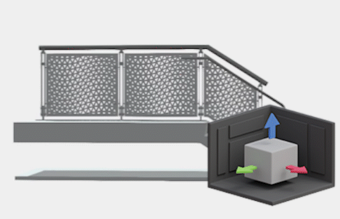 BLADE laser cut pattern